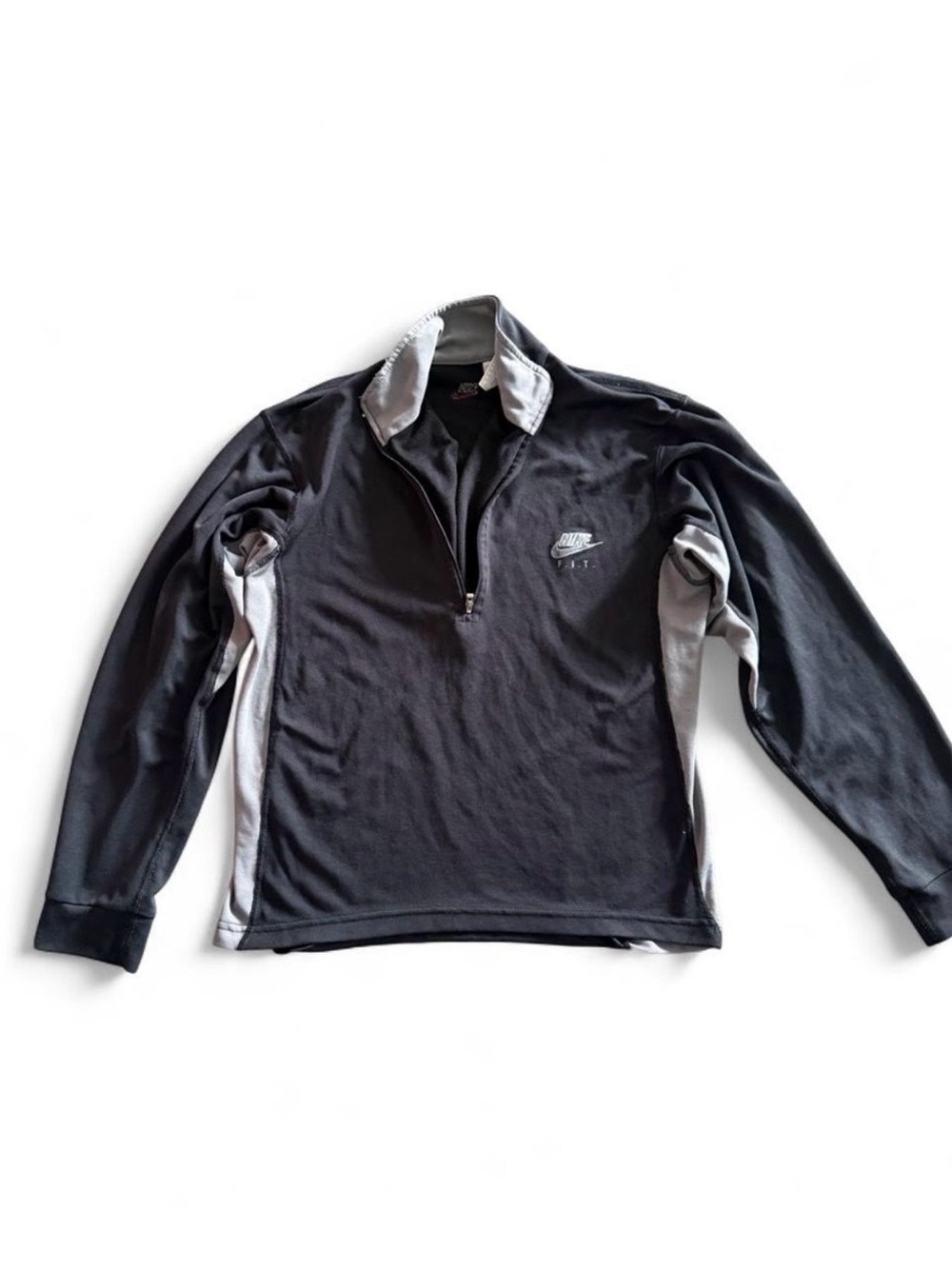 Nike women’s Black & Gray Quarter-Zip Pullover Jacket